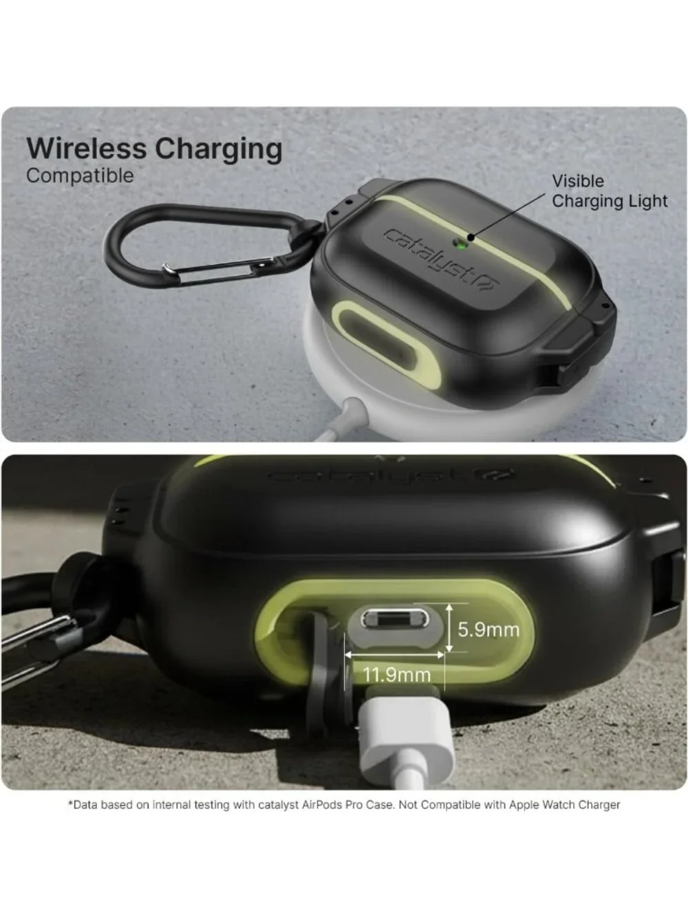 Waterproof AirPods Pro Case with Secure Latch & Carabiner, Military-Grade